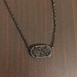 Kendra Scott black and grey necklace